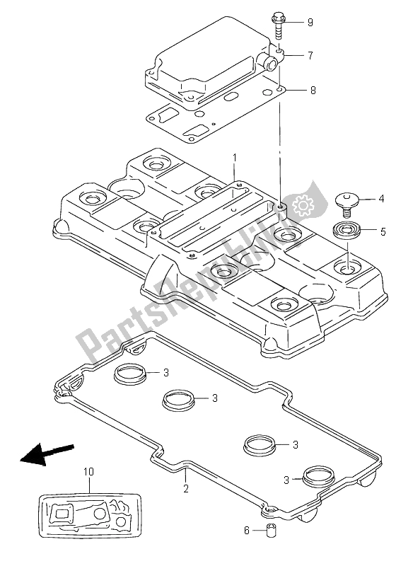 Wszystkie części do Cylinder Suzuki RF 600R 1996