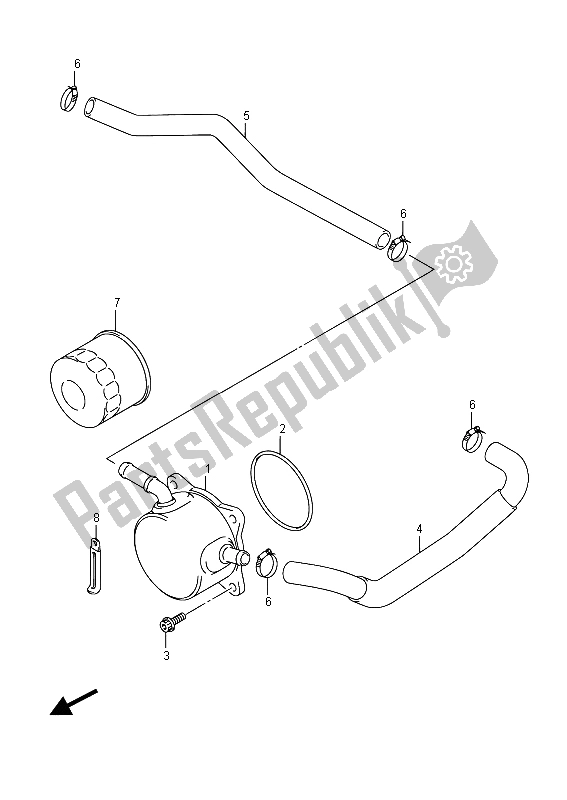 Toutes les pièces pour le Refroidisseur D'huile du Suzuki GSR 750A 2015