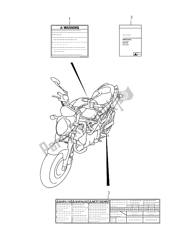 All parts for the Label (sfv650u) of the Suzuki SFV 650A Gladius 2014