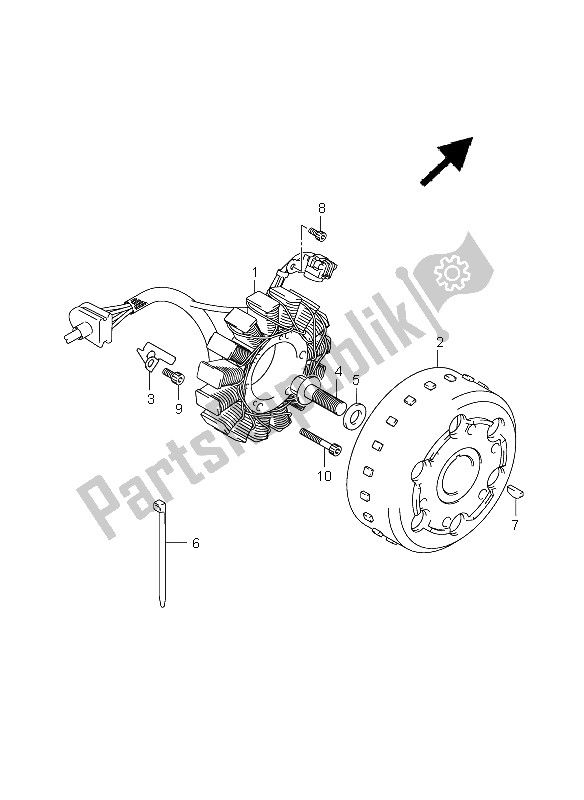 Todas las partes para Magneto de Suzuki VLR 1800R C 1800 Intruder 2008