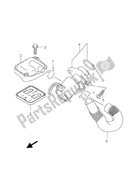 All parts for the 2nd Air of the Suzuki AN 650 AAZ Burgman Executive 2008