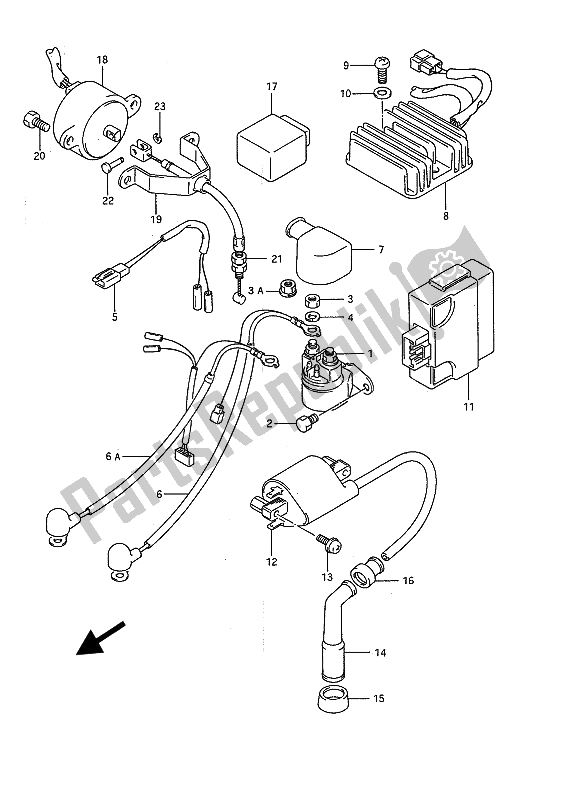 Toutes les pièces pour le électrique du Suzuki LS 650P Savage 1994