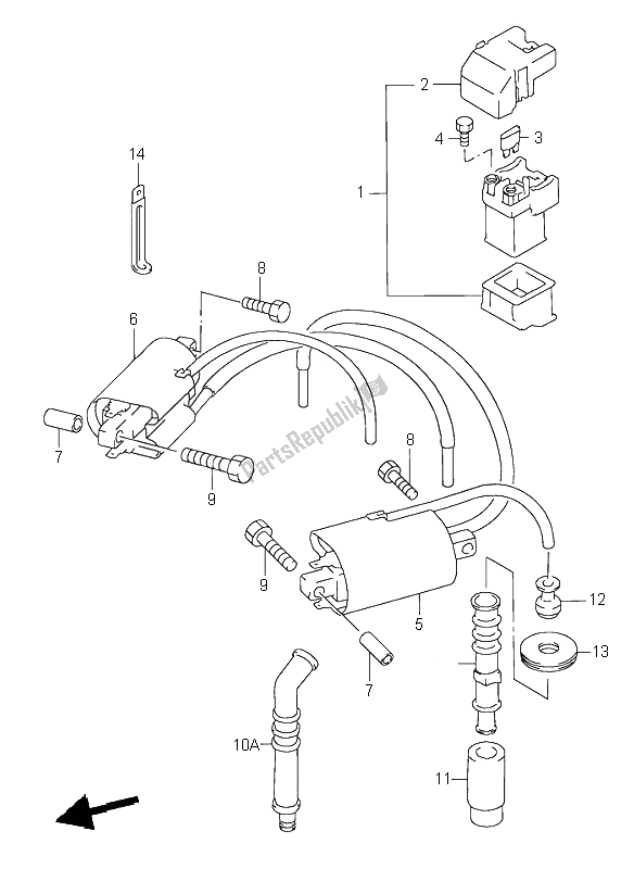 All parts for the Electrical of the Suzuki RF 600R 1997