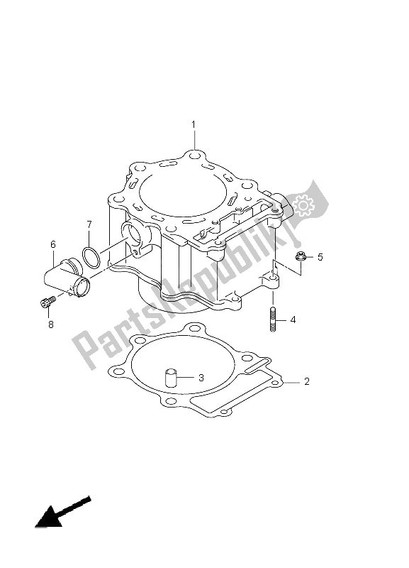 Tutte le parti per il Cilindro del Suzuki LT A 750 XZ Kingquad AXI 4X4 2011