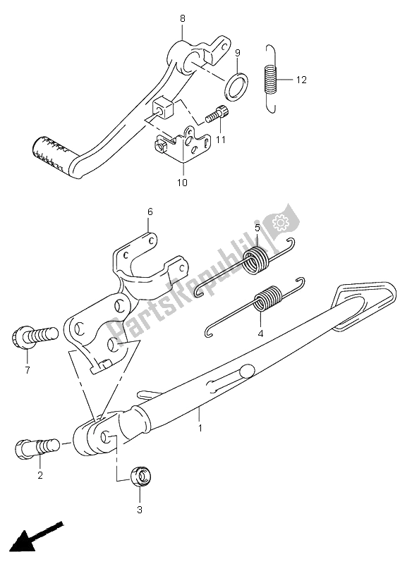 Todas as partes de Ficar do Suzuki GSX R 750 2000