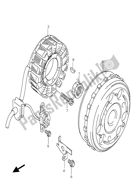 Tutte le parti per il Magnete del Suzuki AN 250 Burgman 2006