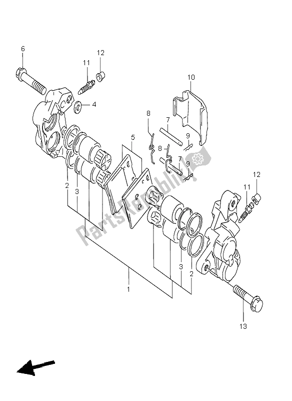 Tutte le parti per il Pinze Anteriori del Suzuki GSX 600F 1996