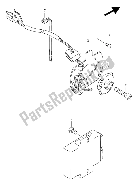 Todas las partes para Generador De Señales de Suzuki GSX 600F 1997