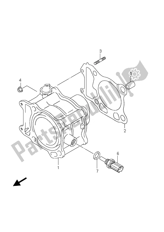 Tutte le parti per il Cilindro del Suzuki UH 125 Burgman 2010