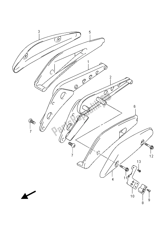 Toutes les pièces pour le Poignée De Poignée De Cadre (vzr1800z E02) du Suzuki VZR 1800 NZR M Intruder 2012