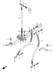 flexible de frein avant (gsx750e)