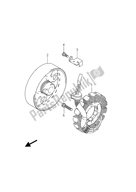 Tutte le parti per il Generatore del Suzuki GSX R 1000 2011