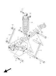 palanca de amortiguación trasera (gsx650fua e21)