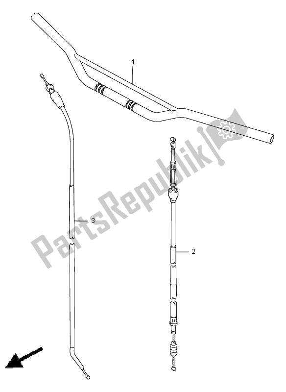 Toutes les pièces pour le Guidon du Suzuki RM 125 2000