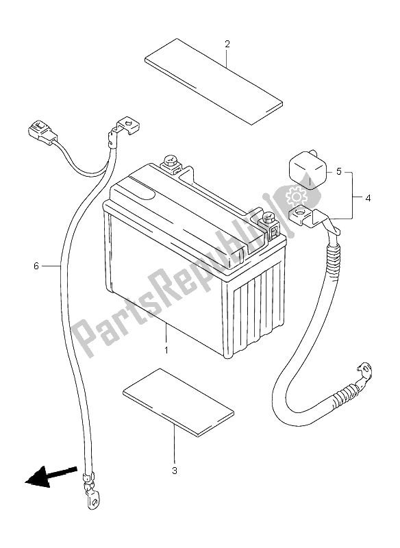 Tutte le parti per il Batteria del Suzuki GSX 750F 1998