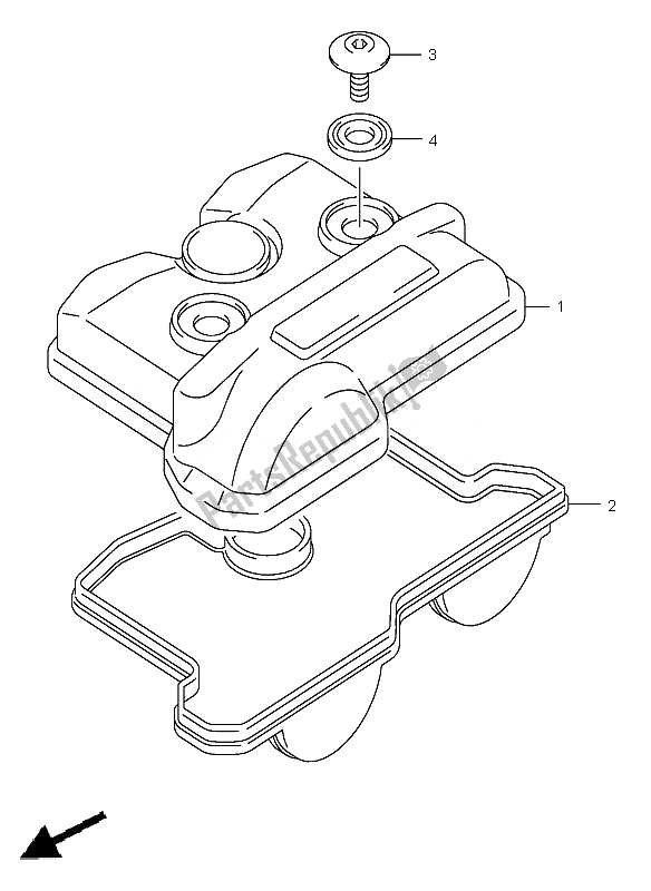 Tutte le parti per il Coperchio Della Testata del Suzuki RM Z 450Z 2007