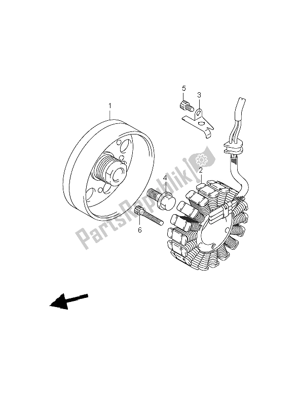 Todas las partes para Generador de Suzuki GSR 600 2006