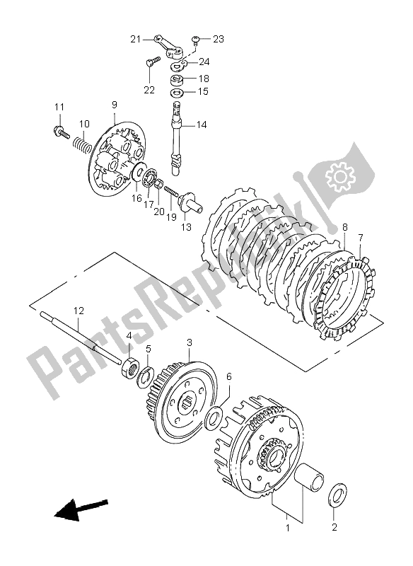 Wszystkie części do Sprz? G? O Suzuki DR 125 SE 2000