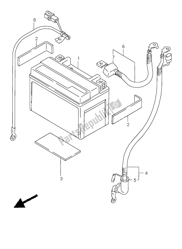 Tutte le parti per il Batteria del Suzuki VZ 800 Marauder 2002