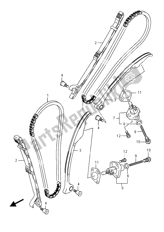 Tutte le parti per il Catena A Camme del Suzuki VL 1500T Intruder 2015