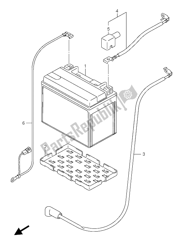 Toutes les pièces pour le Batterie du Suzuki GSX R 750 2004