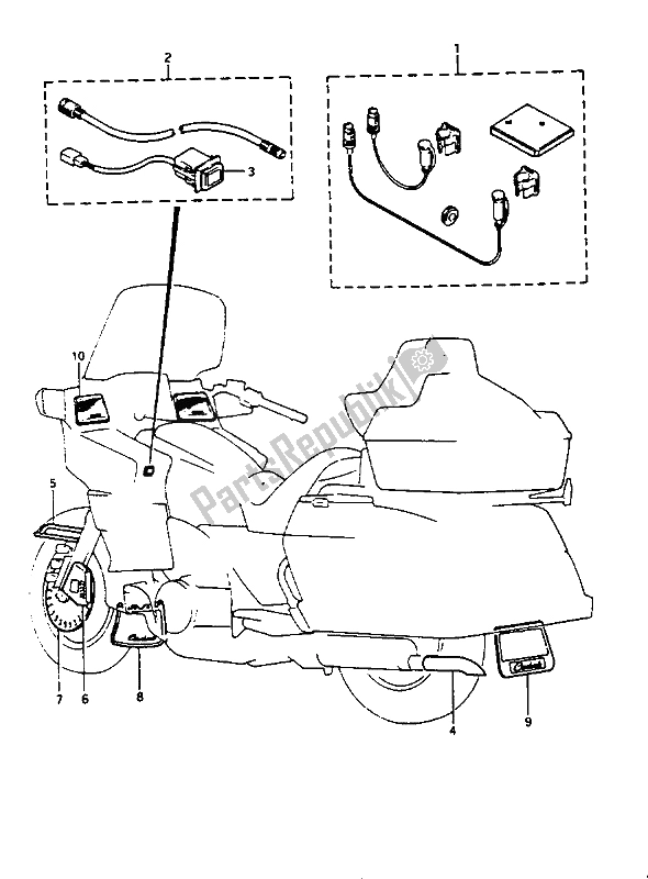 Alle onderdelen voor de Optioneel van de Suzuki GV 1400 Gdgcgt 1986