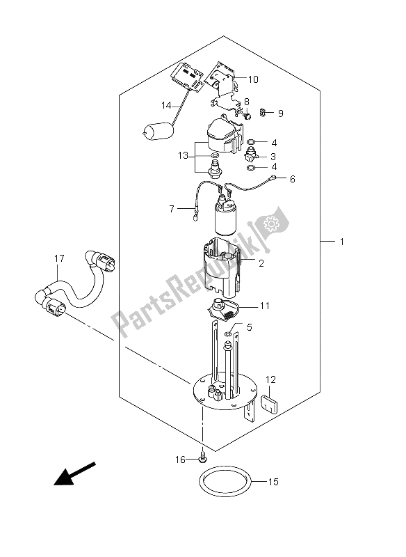 Tutte le parti per il Pompa Di Benzina del Suzuki GSR 750A 2012