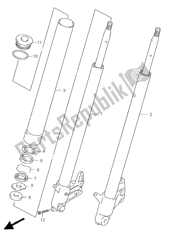 Todas las partes para Amortiguador Delantero de Suzuki VZ 800 Marauder 1998