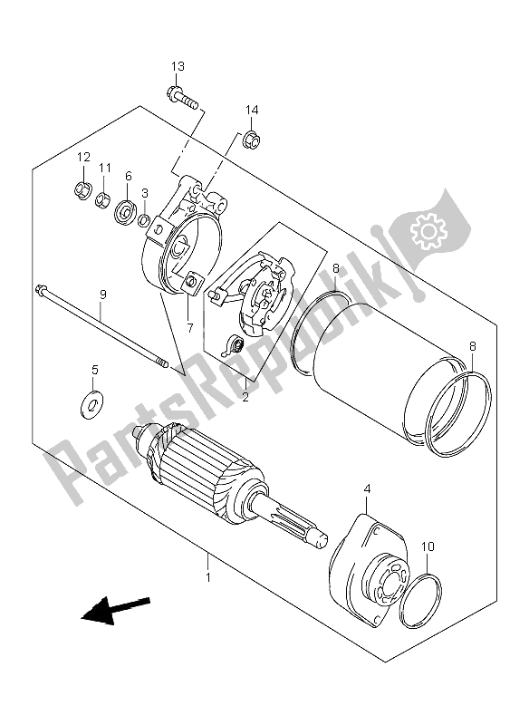 Toutes les pièces pour le Demarreur du Suzuki TL 1000R 1999