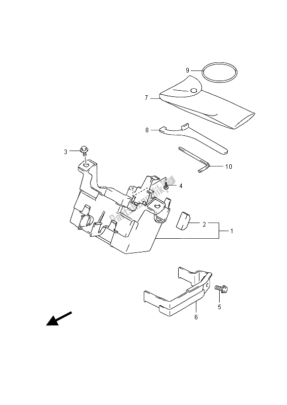 Toutes les pièces pour le Boîte Manuelle (gsf650ua) du Suzuki GSF 650 Sasa Bandit 2012