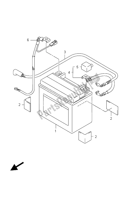 Toutes les pièces pour le Batterie du Suzuki GSX 1300R Hayabusa 2012