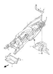 guardabarros trasero (gsf650u)