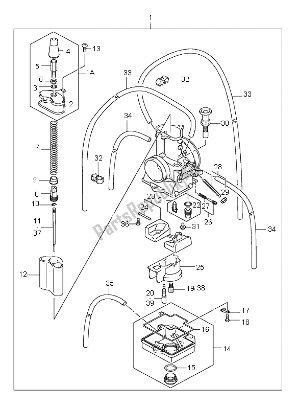 Wszystkie części do Ga? Nik Suzuki RM 125 2002