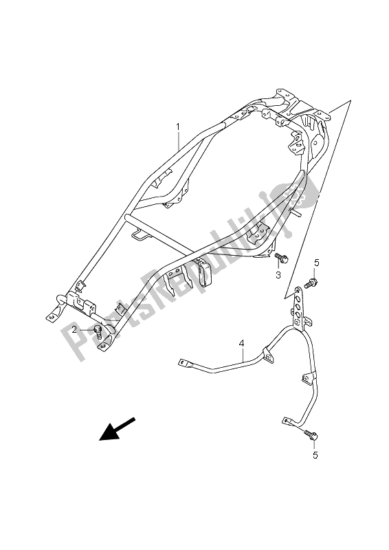 Todas las partes para Riel De Asiento de Suzuki AN 650A Burgman Executive 2009