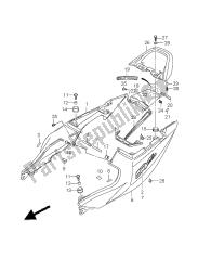 tampa da cauda do assento (sv650-u-a-ua)