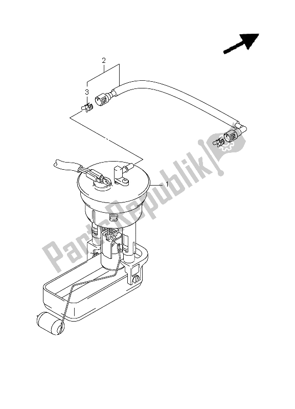 Alle onderdelen voor de Benzine Pomp van de Suzuki LT A 750 XPZ Kingquad AXI 4X4 2011