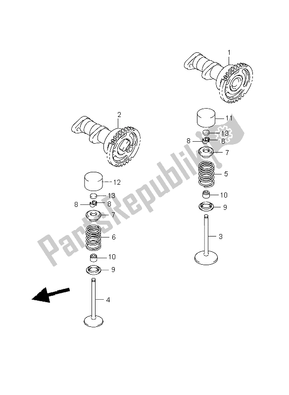 Toutes les pièces pour le Arbre à Cames Et Soupape du Suzuki RM Z 250 2008