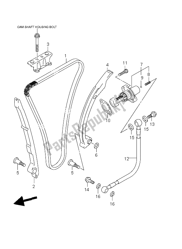 Wszystkie części do ? A? Cuch Krzywkowy Suzuki GSX R 1000 2001