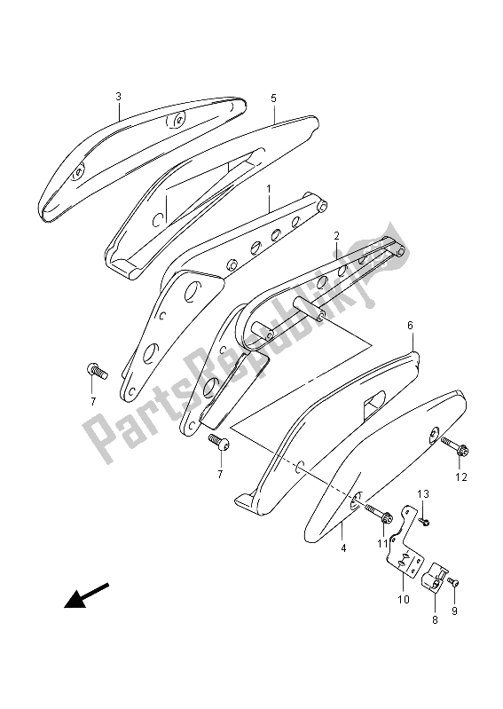 Tutte le parti per il Impugnatura Telaio (vzr1800uf E19) del Suzuki VZR 1800 NZR M Intruder 2012