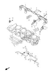 tubo flessibile del gas e giunto (gsx-r600u)