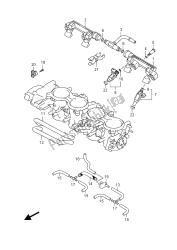 mangueira e junta do corpo do acelerador (gsx-r600uf)