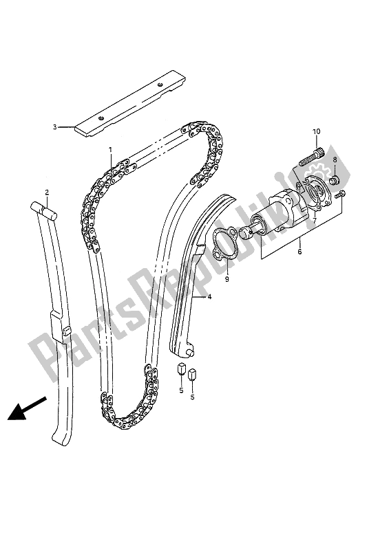 Toutes les pièces pour le Chaîne De Came du Suzuki GSF 400 Bandit 1992