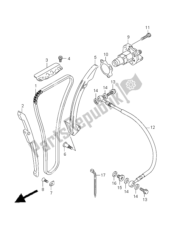 Tutte le parti per il Catena A Camme del Suzuki GSX 1300R Hayabusa 2008