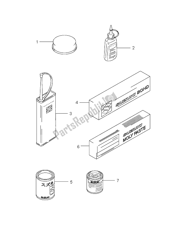 All parts for the Optional of the Suzuki GSX R 1000 2006
