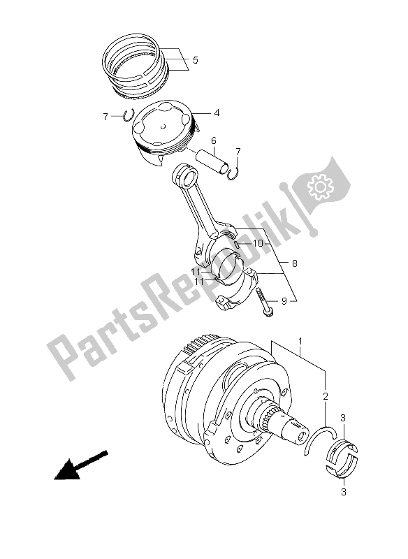 Toutes les pièces pour le Vilebrequin du Suzuki VLR 1800R C 1800 Intruder 2008