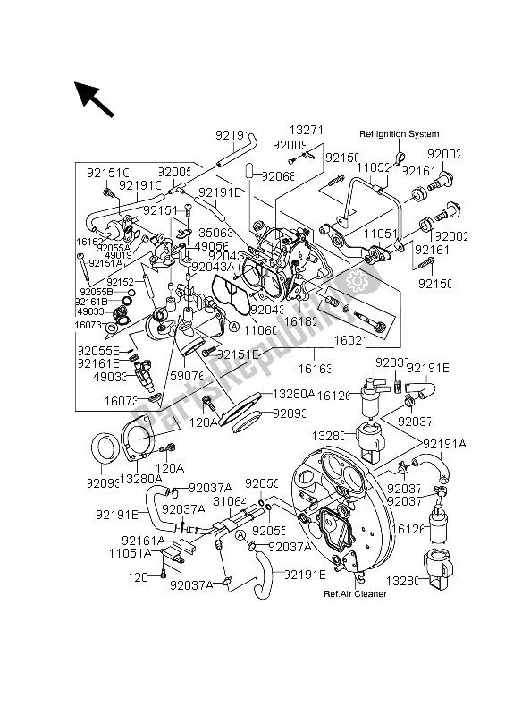 Todas las partes para Acelerador de Suzuki VZ 1600 Marauder 2004