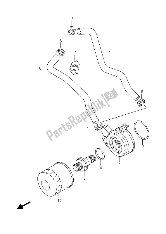 Todas las partes para Enfriador De Aceite de Suzuki DL 650 XA V Strom 2015