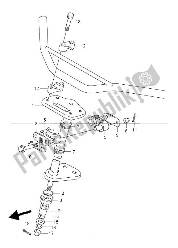 Todas las partes para Eje De Dirección de Suzuki LT 80 Quadsport 2000