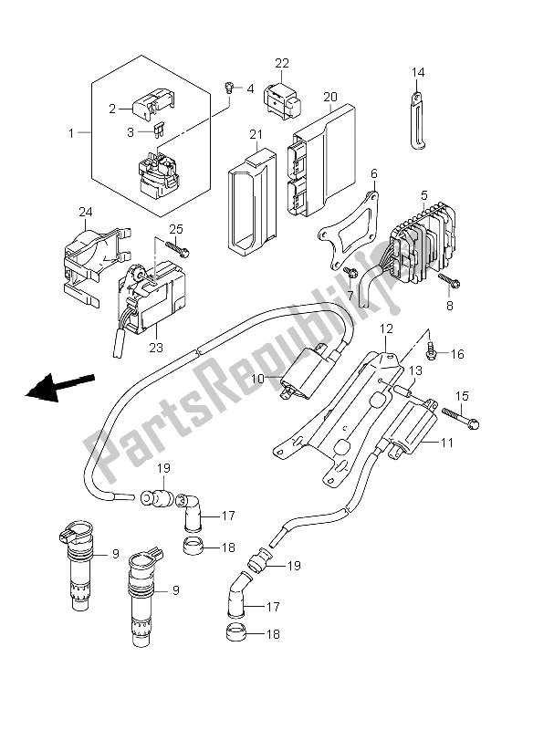 Tutte le parti per il Elettrico del Suzuki VZR 1800 Rnzr2 M Intruder 2008