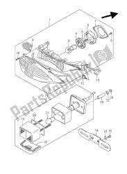 luce posteriore (gsf650a-sa-ua-sua)